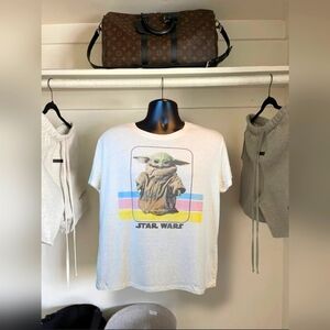 Fifth Sun Star Wars Baby Yoda Grogu T-Shirt Men's Size XXL/2XL Short Sleeve